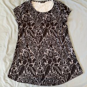 Reborn Black and White Patterned Blouse